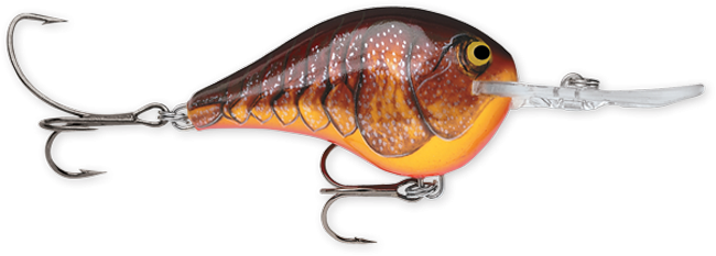 Rapala DT Series 10' 3/5oz 2.25in Dark Brown Crawdad
