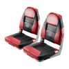VEVOR Boat Seat, High Backrest, Folding Fishing Boat Seat with Thickened Sponge Cushion & Waterproof PVC Leather, Aluminum Alloy Hinges