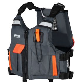 VEVOR Life Vest for Watersports (PFD), Life Jacket with Waterproof Nylon & 80N Buoyancy, Life Vest/Jacket for Any Water Activity-Fishing, Kayaking