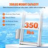 VEVOR Removable Dock Ladder 5 Steps, 350 lbs Load Capacity, Pontoon Boat Ladder with 4'' Wide Step & Nonslip Design for Ship/Lake/Pool/Marine Boarding