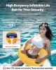 VEVOR Manual Inflatable Belt Pack for Adults, 105N Buoyancy, Over 80 Pounds and Up to 59 in Waist Adjustable